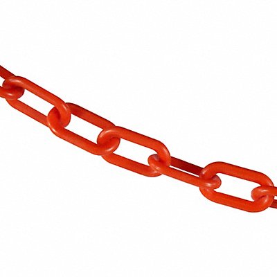 Plastic Chain 2 in x 100 ft L Orange