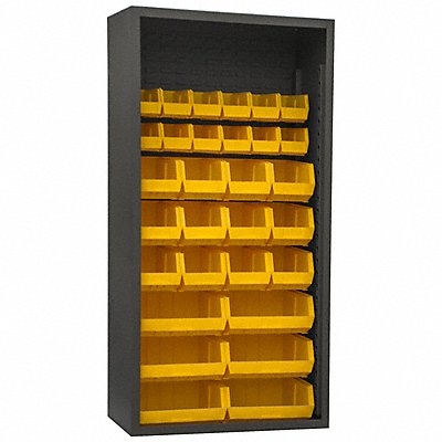 Bin Cabinet Louvered 72 H 36 W 18 D