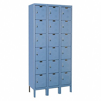 Premium Locker 36 X12 X78 6 Tier Blue