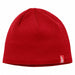 Fleece Lined Knit Hat Red