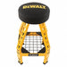 Padded Swivel Shop Stool Yellow 30 H