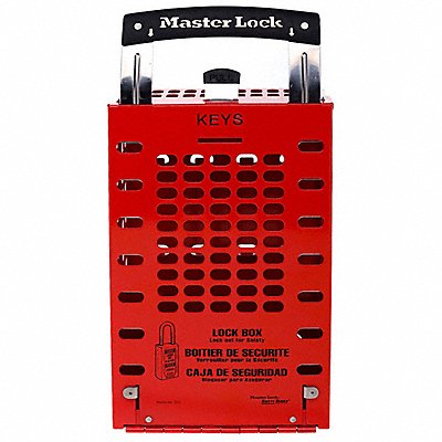 Group Lockout Box 14 Locks Max Red