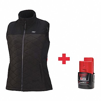 Heated Vest L Womens 22 L Black