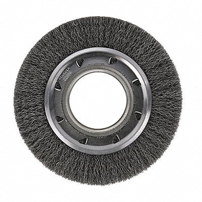 Crimped Wire Wide Face Wheel Brush 12 