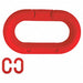 Chain Link Red 2 Size Plastic PK10