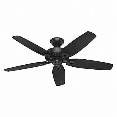 Ceiling Fan 52 Matte Black ETL Damp