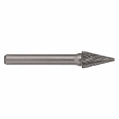 Cone Bur Pointed End 1/4 Carbide