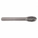 Oval Bur SE Radius End 3/8 Carbide