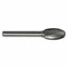 Oval Bur SE Radius End 5/8 Carbide