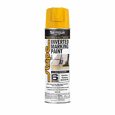 Stripe Inverted Tip Yellow 17oz.