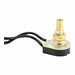 Switch Brass Push On/Off SPST 6A 125VAC