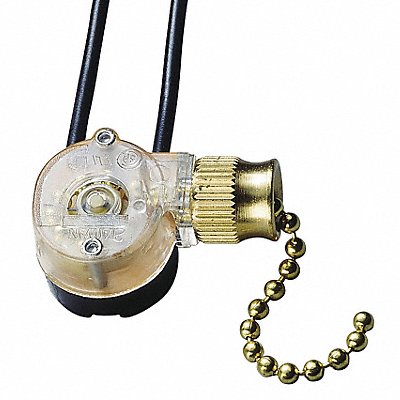 Pull Switch Brass SPST