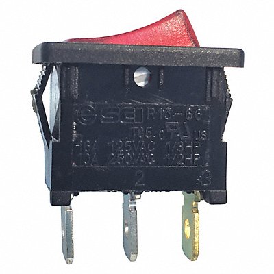 Lighted Mini Rocker Switch SPST 125VAC