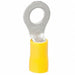 Ring Terminal 12 to 1/4 Stud Yellow PK50