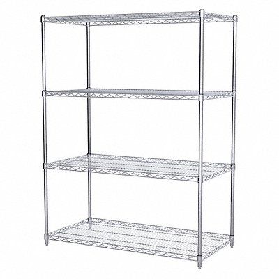 Wire Shelving Unit 24 x48 x63 4-Shelf