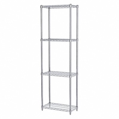 Wire Shelving Unit 12 x24 x74 4-Shelf