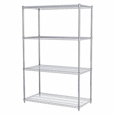 Wire Shelving Unit 24 x48 x74 4-Shelf