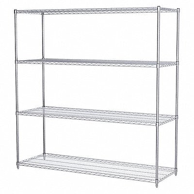 Wire Shelving Unit 24 x72 x74 4-Shelf