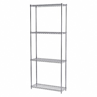 Wire Shelving Unit 12 x36 x86 4-Shelf