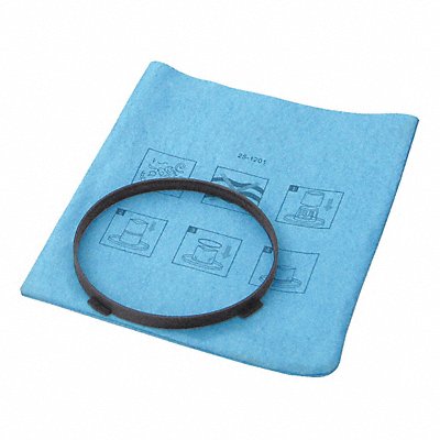 Blue Cloth Reuseable Filter w/Clamp Ring