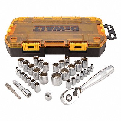 Tough Box 1/4 3/8 Drive Socket Set