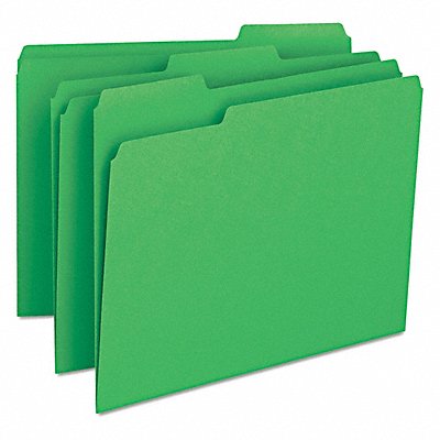 Folders Single-Ply Tab Green PK100