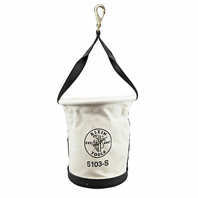 Bucket Bag Canvas Tapered Wall OffWhite