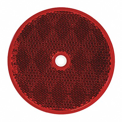 DOT Bolt-On Reflectors Red Round 3-3/16 
