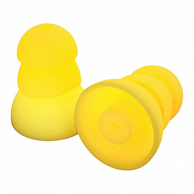 ComforTiered Silicone Plugs Yellow PK5