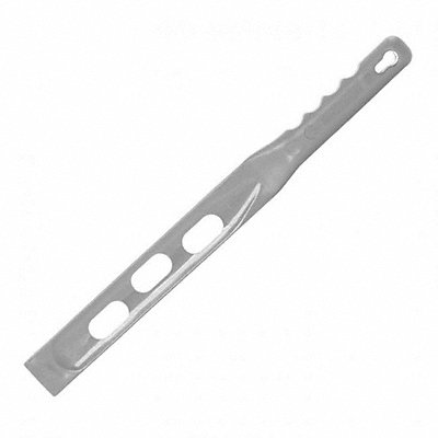 Metal Detectable Scraper 16 1/3 L White