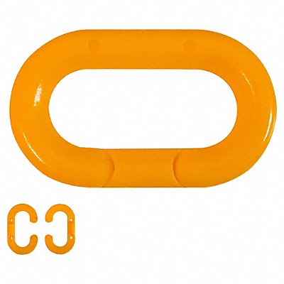 Chain Link Orange 2 Size Plastic PK10