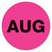 Label Month AUG 1 Circle