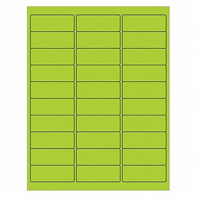 Laser Label Rectangle 2 5/8x1 PK3000