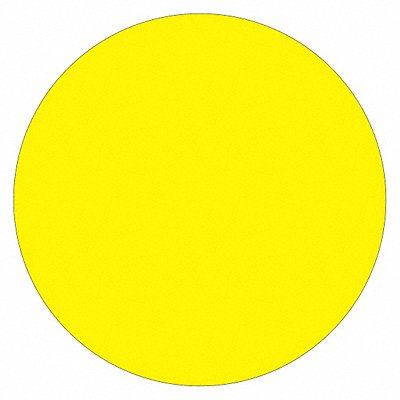 Inventory Circle Label 3 Yellow