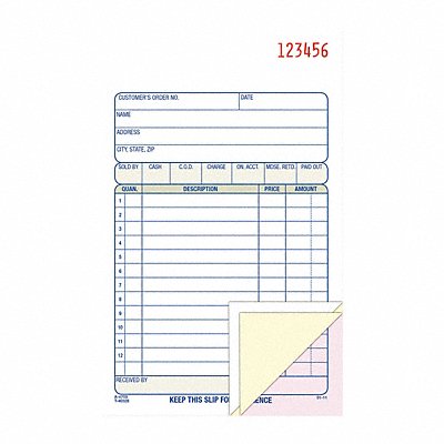 Book Carbonless Sales Form