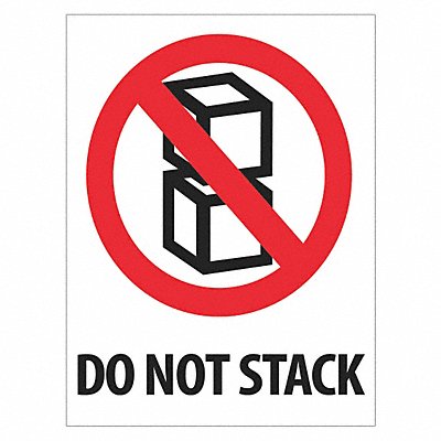 Label Do Not Stack 3x4 