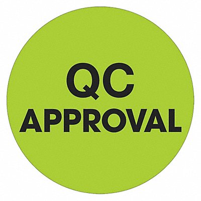 Label QC Approval Circle 1 