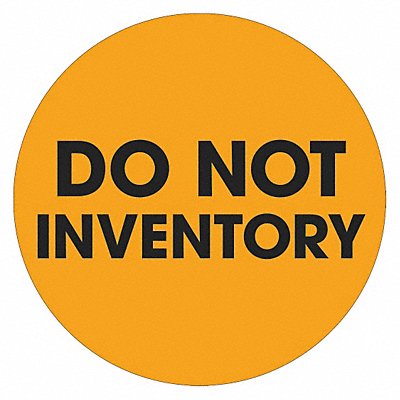 Label Do Not Inventory Circle 2 