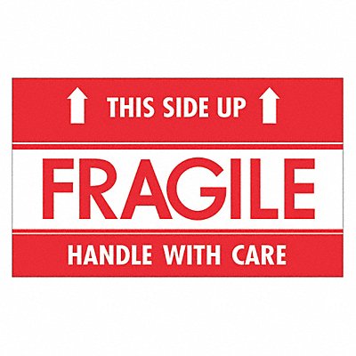 Label Fragile This Side UpHWC 3x5 