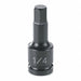 Socket 6mm 1/4 D Impact Hex Male Blk