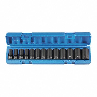 Impact Set 3/8 D Semi D Metr 13pcs.