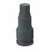 Impact Socket 1/2 3/4 D Hex Male Black