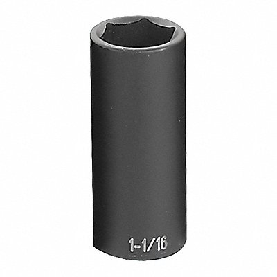 Impact Socket 1-1/16 1/2 D 6pt. D