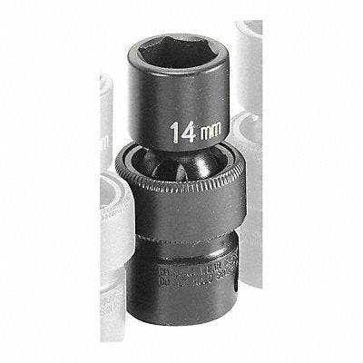 Socket 14mm 3/8 D Impact Univ 6pt. Blk