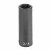 Impact Socket 1-5/8 1/2 D 6pt. D Black