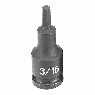 Impact Socket 3/16 3/8 D Hex M