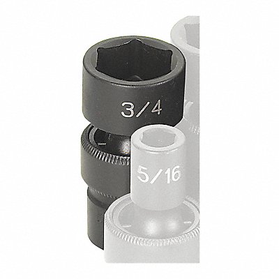 Impact Socket 3/4 3/8 D Univ 6pt.