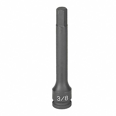 Impact Socket 3/8 3/8 D Hex Lg M Black