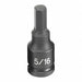 Impact Socket 5/16 3/8 D Hex M