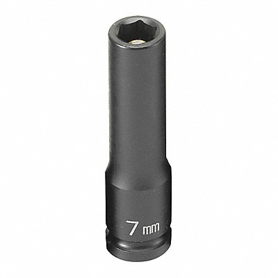 Socket 7mm 1/4 D Impact Mag 6pt. D